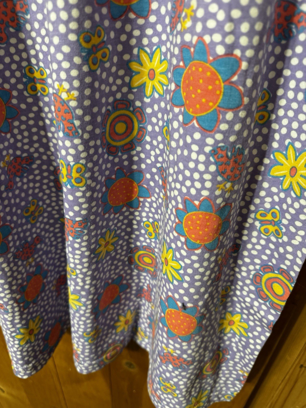 VTG 90s Sara’s Prints Natural Fiber Clothing Sleep Shirt Size Small Flowers Sun
