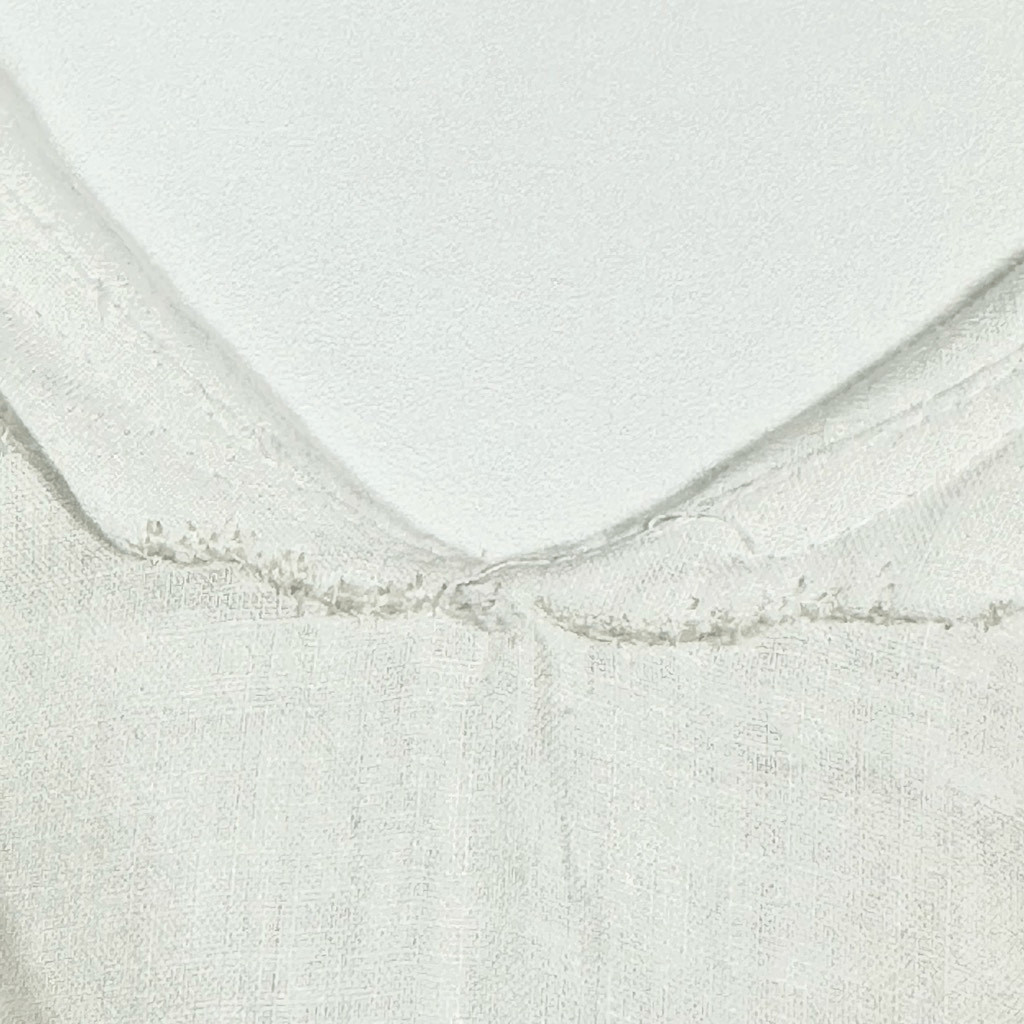 Free People Big Love White Linen Blend Wide Leg Jumpsuit Size Small Boho Beachy