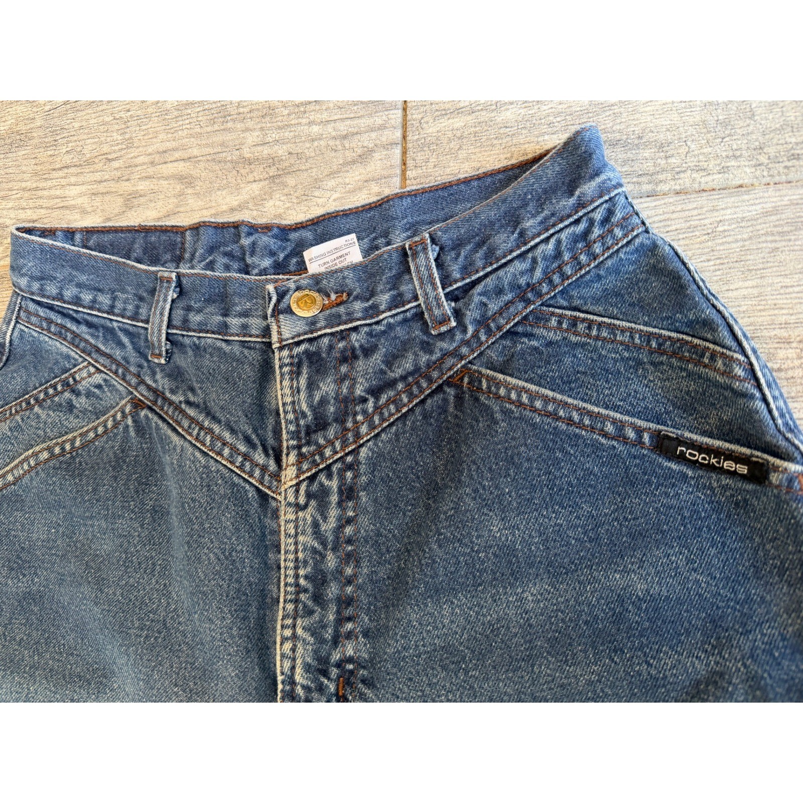 Rocky Mountain Western Jeans 11 / 12 High Waist Yoke Mom Denim Womens vintage