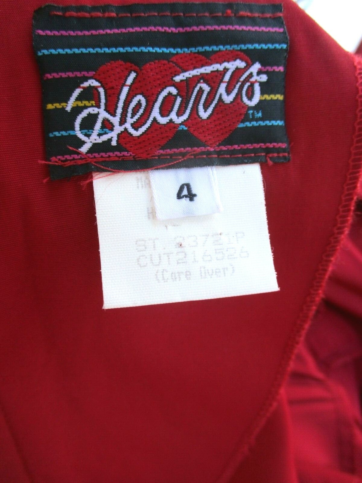 VTG 90’s..DARK RED..RAYON..EMPIRE..SEXY..DRESS..NEW OLD STOCK..sz 4