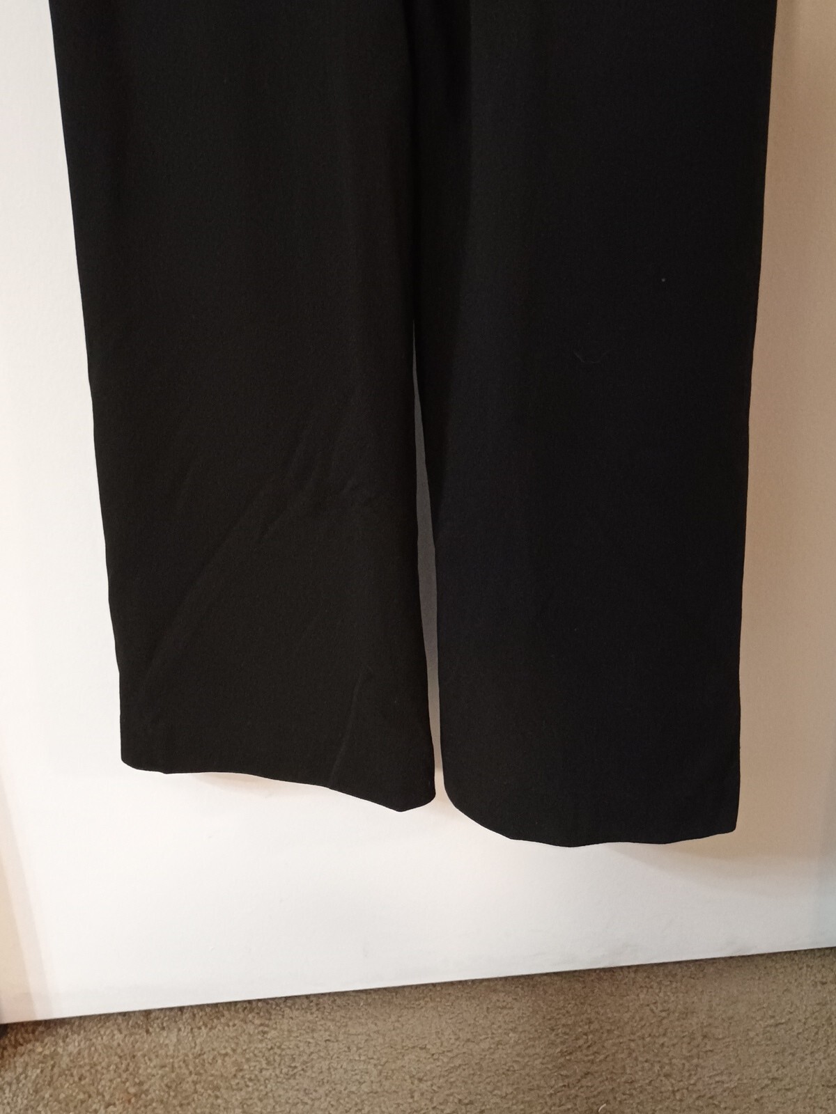 70’s Happy Legs Polyester Flared Jumpsuit Accent California Zippered Back Collar