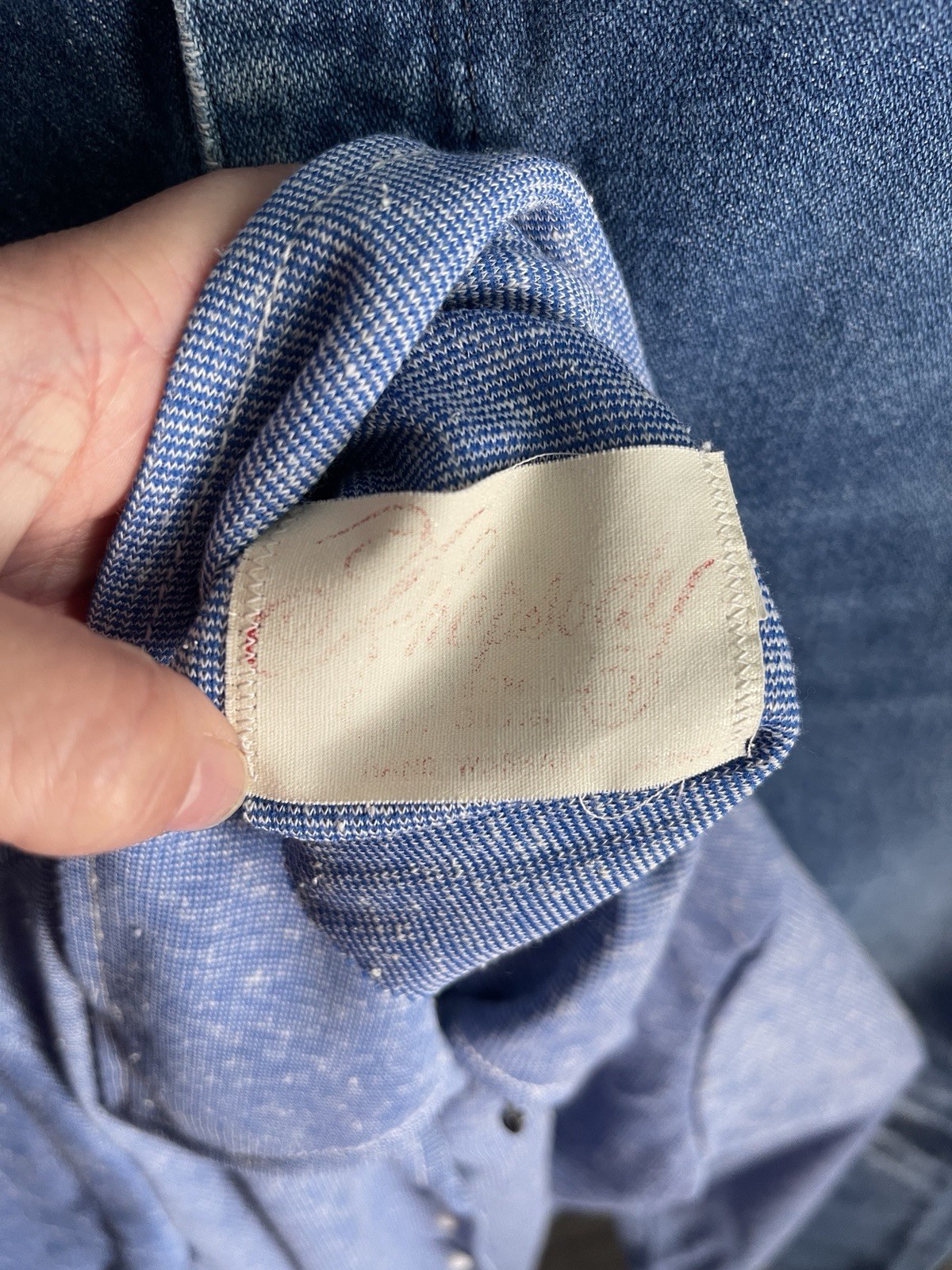 Rhapsody By Glazier Vintage Button Up Shirt Blue Women *Read
