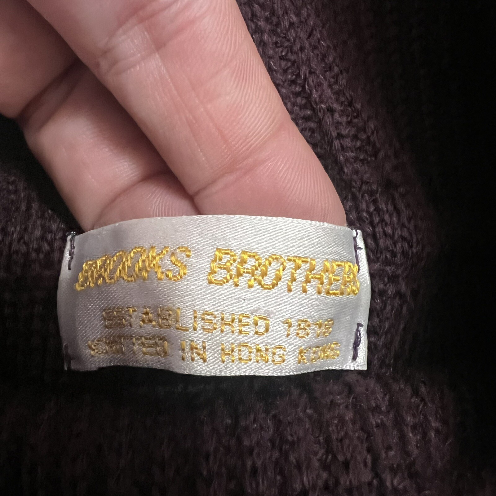 Vintage Brooks Brothers Wool Cowl Neck Tunic Sweater Women SZ-L- Ribbed Purple