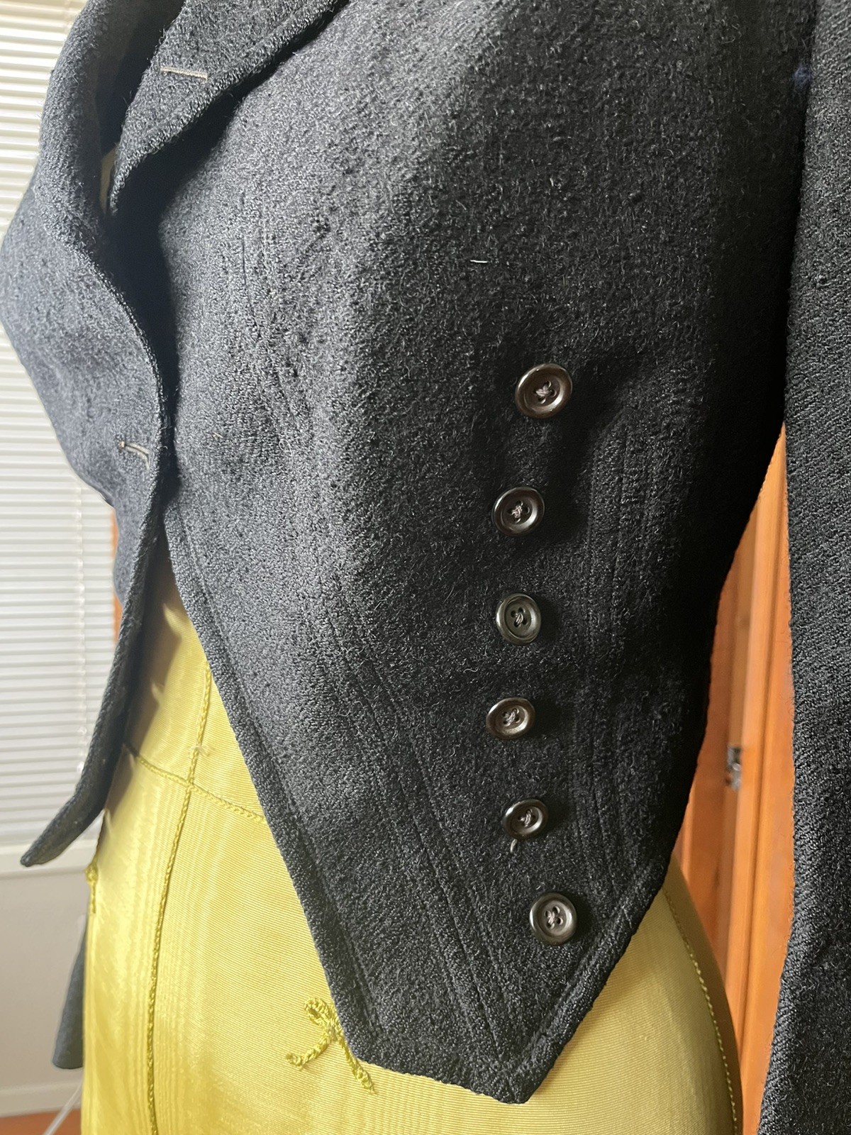 Antique Victorian Late 1800s Carson, Pirie, Scott & Co Black Wool Riding Jacket
