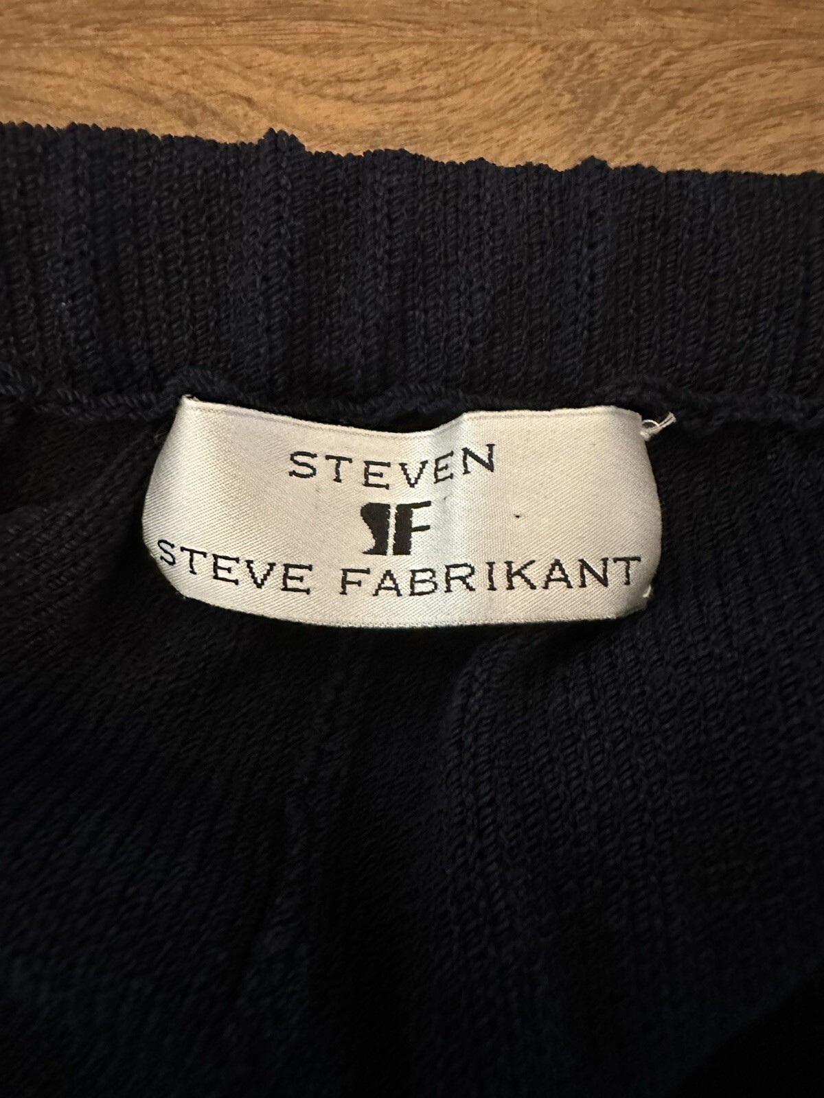 Steve Fabrikant Pants Womens 1X Navy Wool Blend Vintage Made In USA 29×30