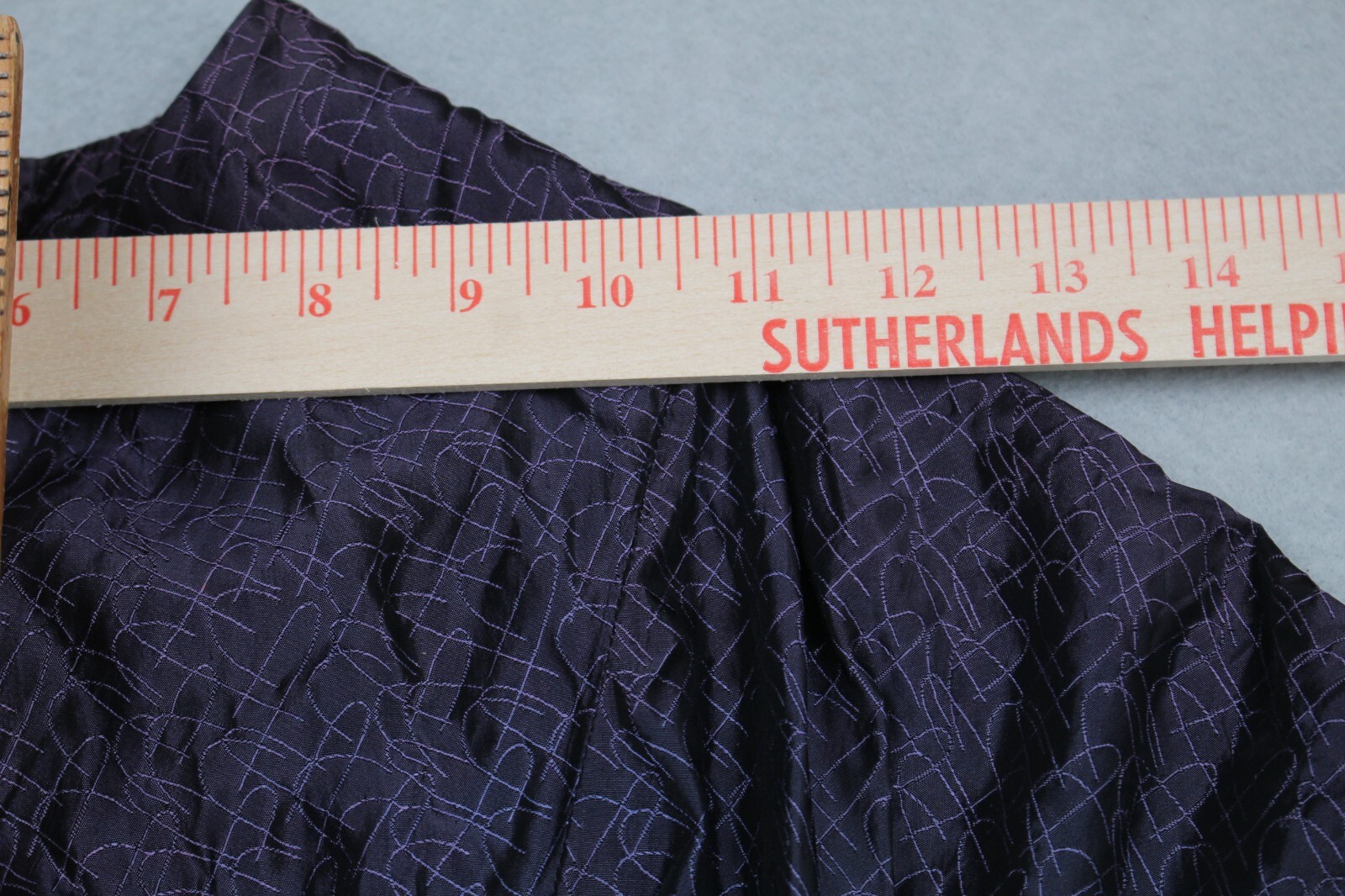 Vintage 1940s 50s Dress Womans Small Purple Geometric Rayon Formal Party