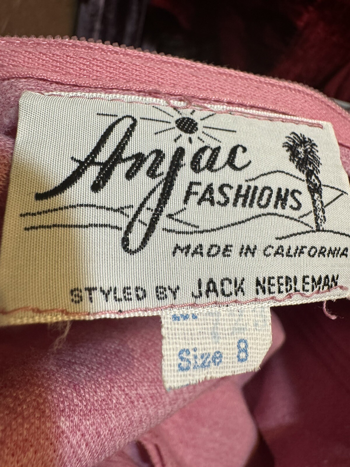 VTG 60’s ANJAC FASHIONS BY JACK NEEDLEMAN DAY S DRESS RAT PACK RETRO Jackie S