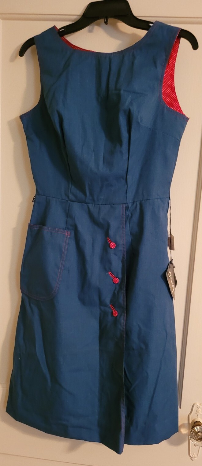 Vintage Ladies Garment Workers Union Made Dress Cortley Clarion Textile Corp