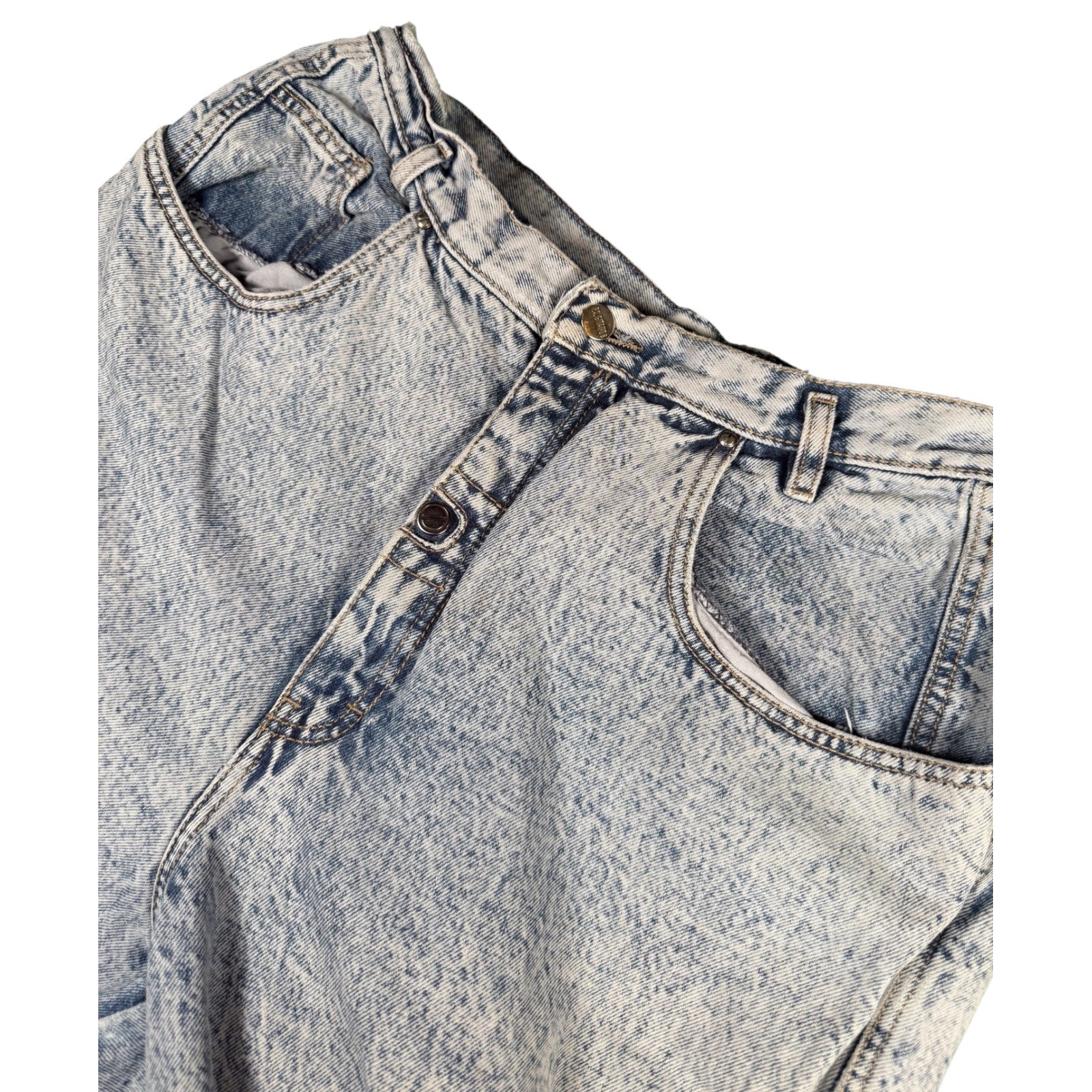 PS Gitano Jeans Womens 20 Regular High Waist Acid Wash Vintage Mom Jean