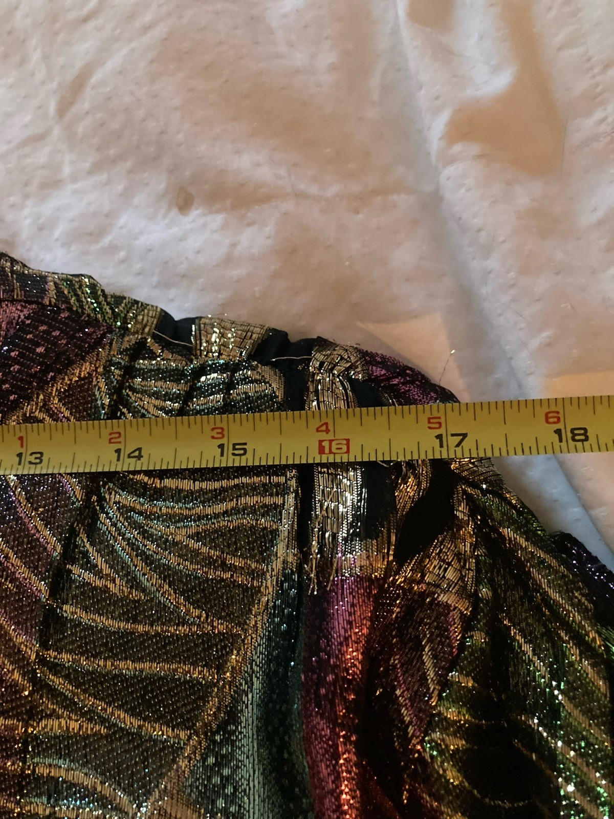 Vintage 80s Disco Glam Black Sheer Rayon Metallic Cocktail Party 11/12