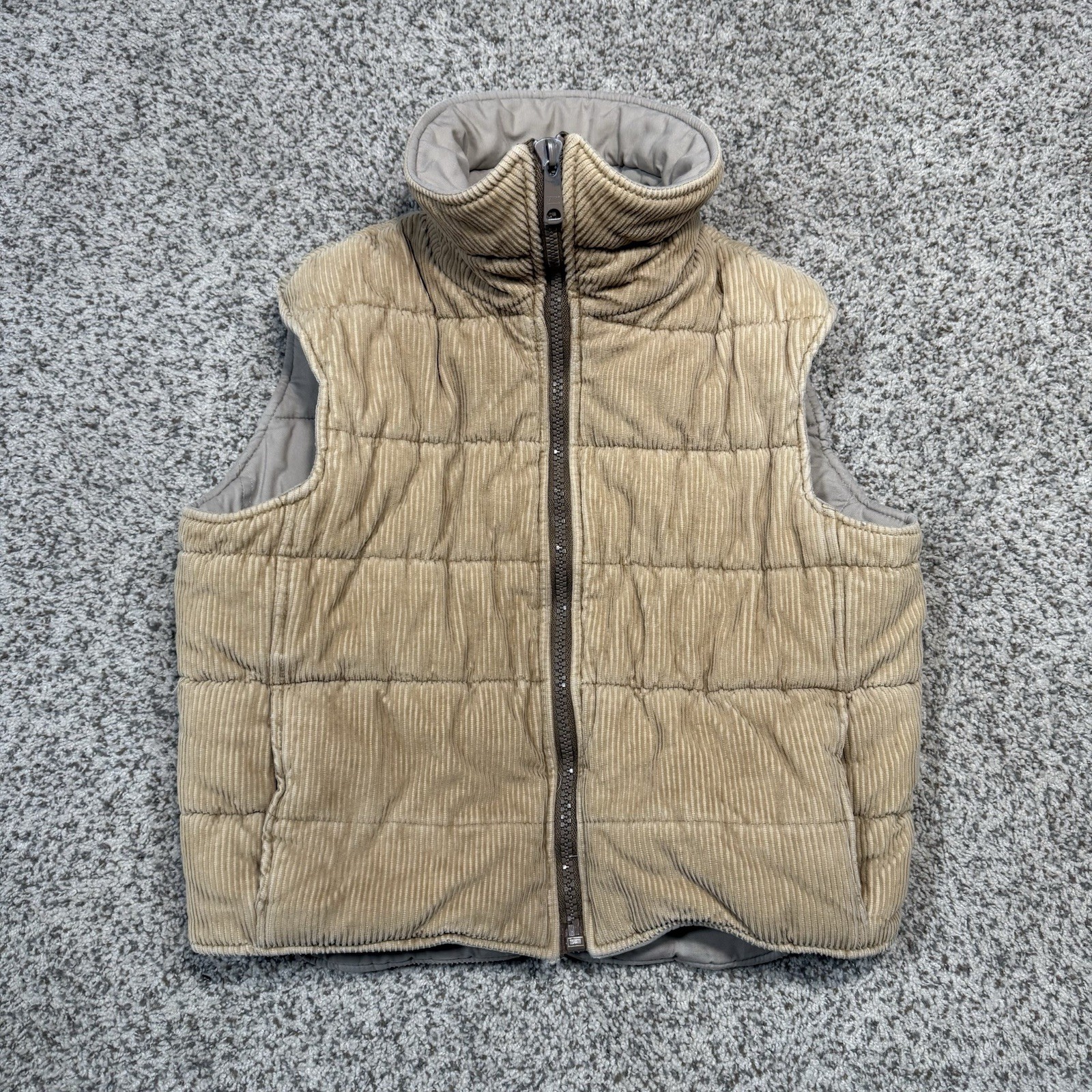 Vintage 80s The Limited Ski Wear Reversible Corduroy Puffer Vest Womens L