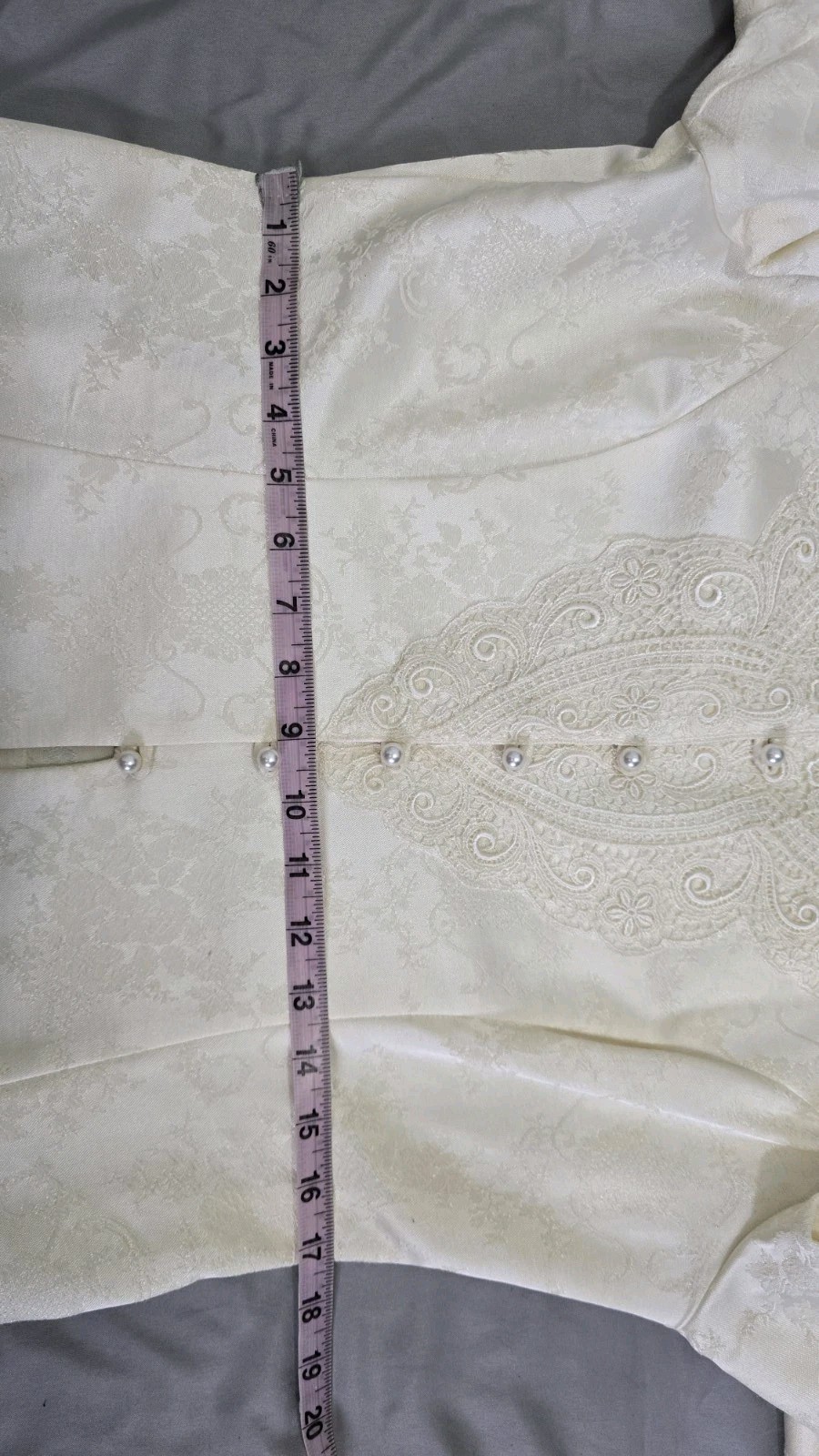 Vintage 1980s Nah Nah Petite Brocade Skirt Suit Ivory Bridal Cottage core