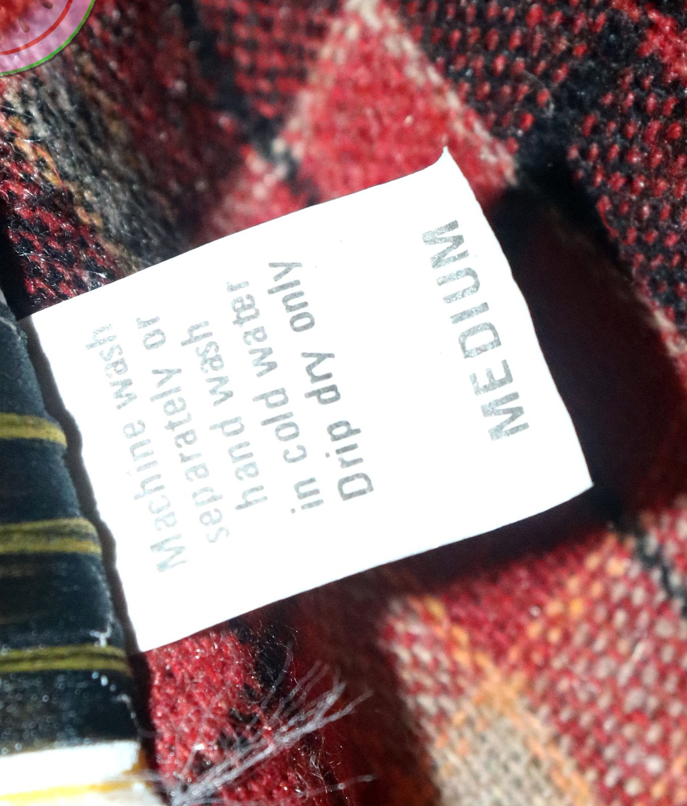 Vintage 70s ECCOBAY Plaid MIDI SKIRT Medium Red Brown A-Line Academic Grunge