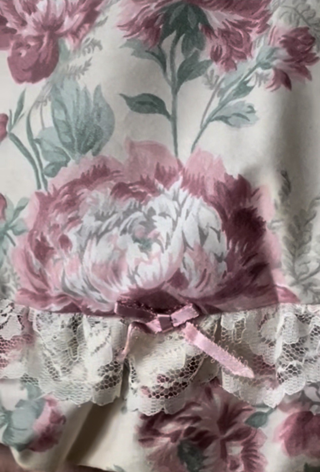 Cottagecore quilted Lace Floral Cape/caplet/shawl