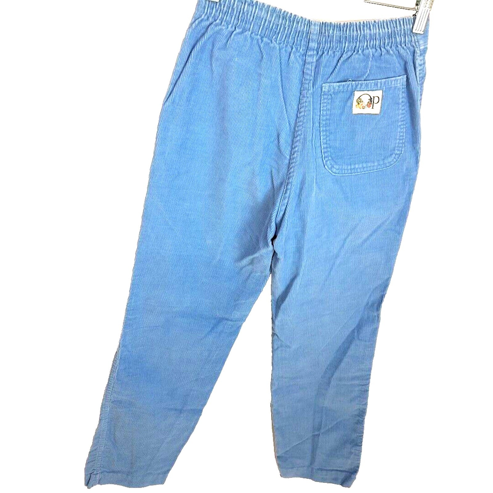 Vintage OP Ocean Pacific High Waist Corduroy Pants Small 24×29 Blue Surf Skate