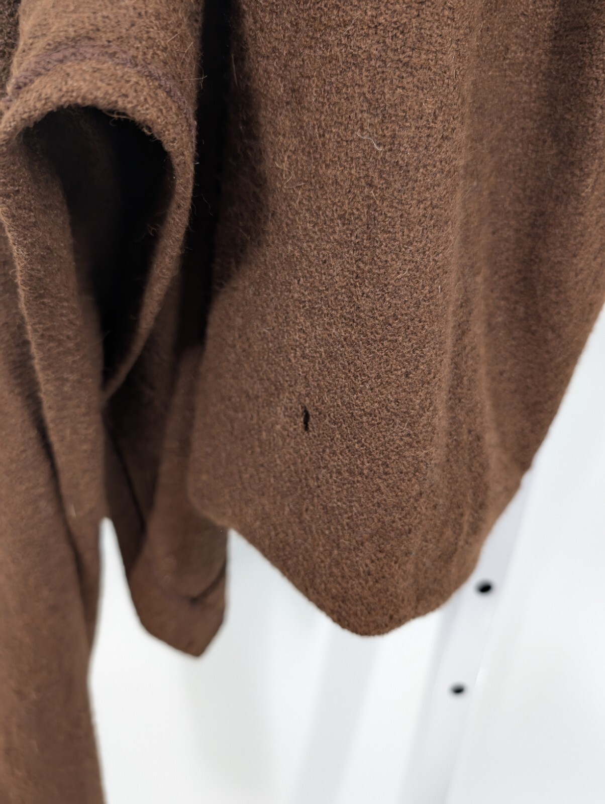 Donna Karan Vtg 80s 90s Alpaca Wrap Apron Knot Tie Dress Collection Runway