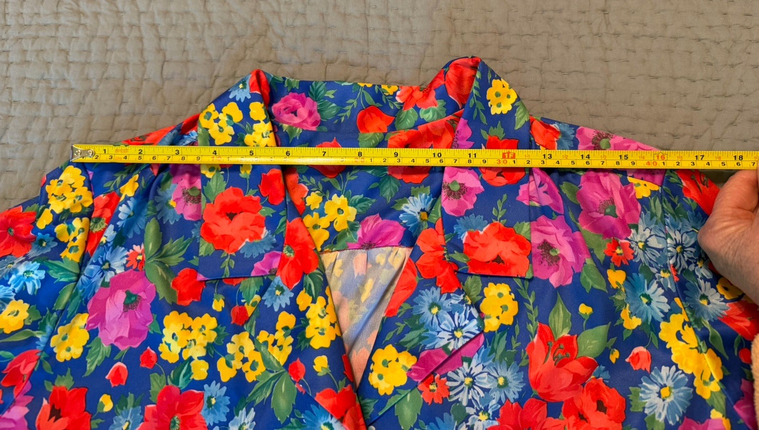 Vintage Custom Mod Floral Stretch Pullover Pleated A-line Shirt Dress – L/XL