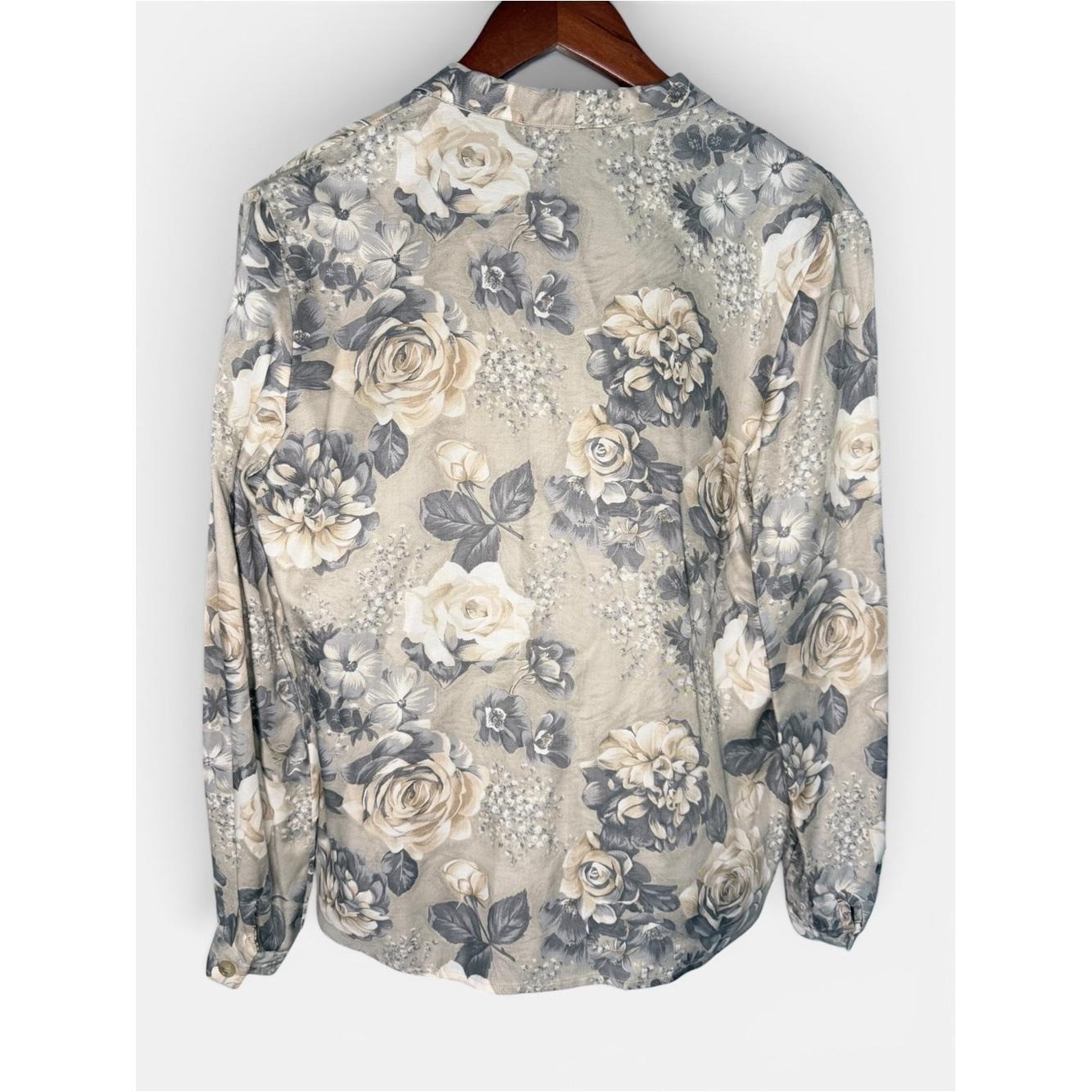 Vintage Evan-Picone Oversized Floral Button Blazer Cardigan Cottagecore | Size 6