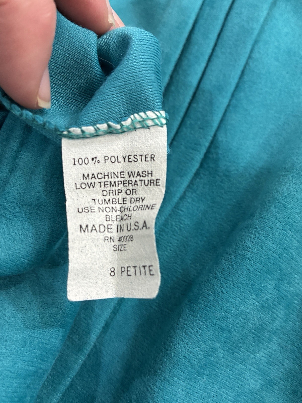 Vintage 80s/90s Pablo Collection Teal Skirt 2 Piece Power Suit Made USA