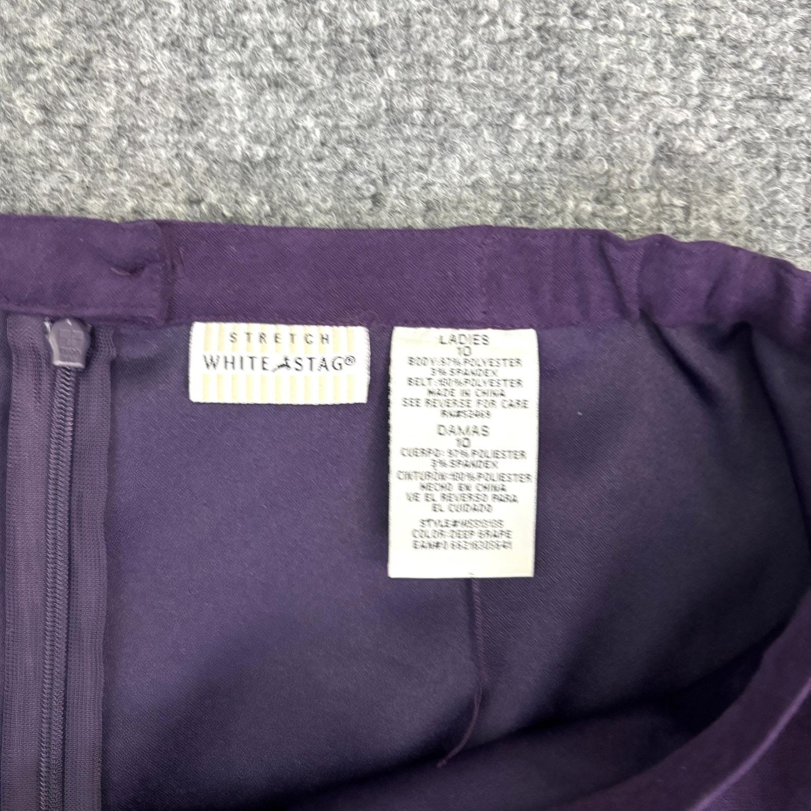 Vintage Purple Midi Skirt Women’s Size 10 A-Line Flare Career Office Cottagecore