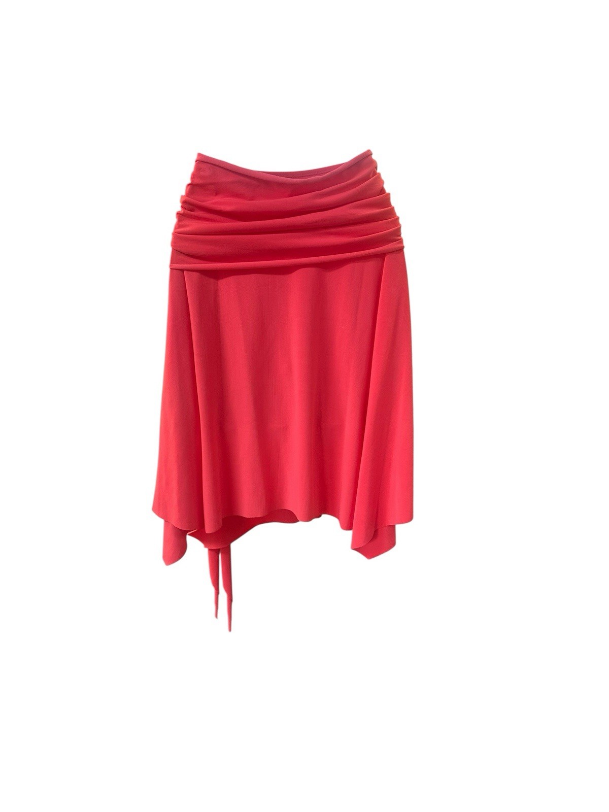 Vintage Cache Y2K Coral Convertible Skirt / Tube Top Ring Detail Asymmetrical M