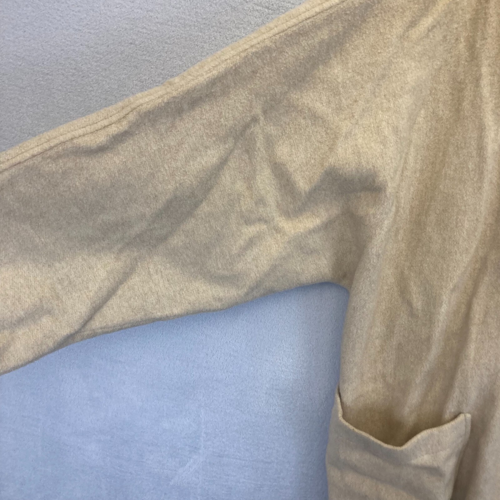 Vintage Central Park Oversized Wool Cape One Size Lagenlook Cowl Wrap Beige RARE