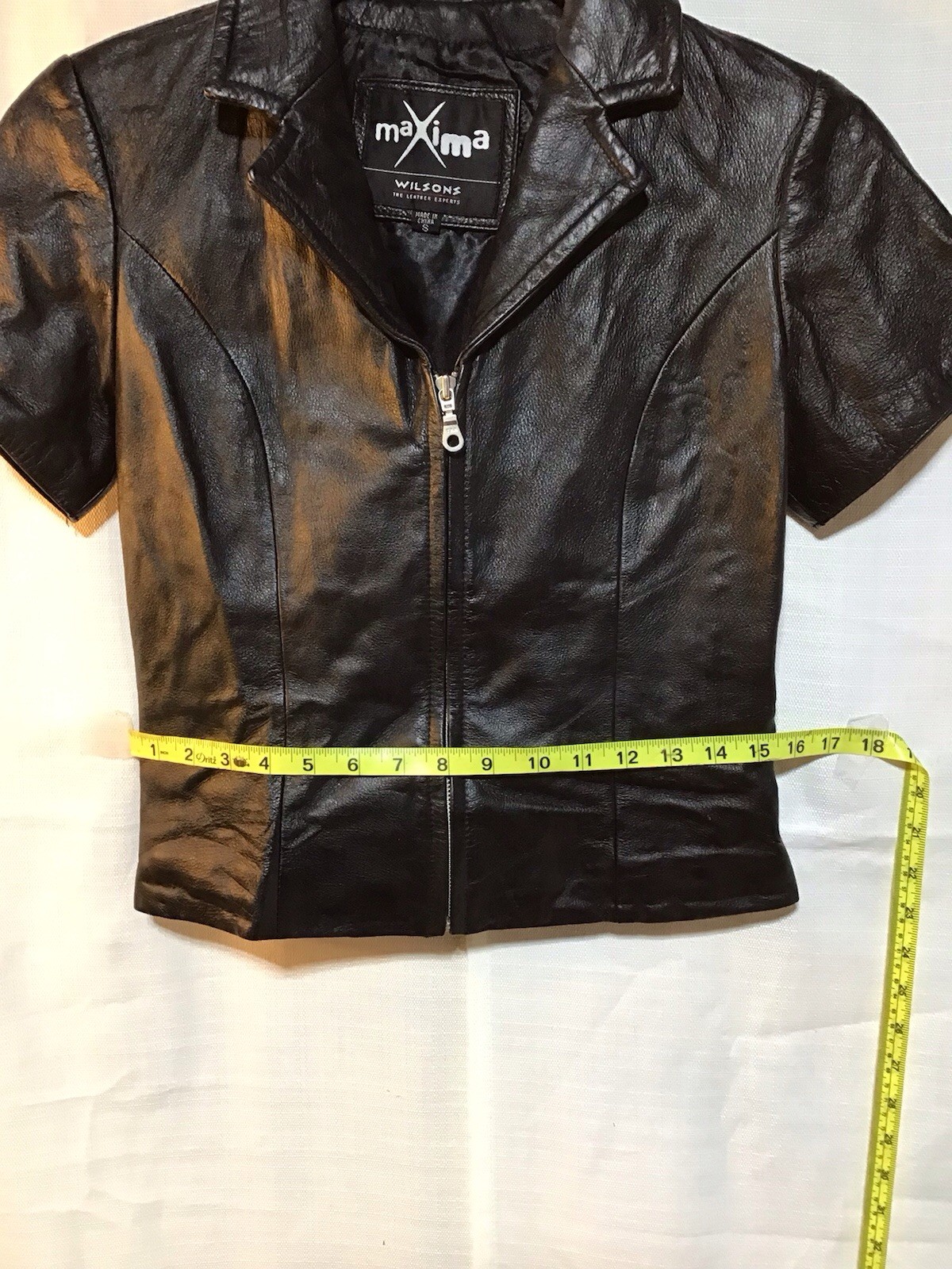 Vintage Maxima Wilson’s Leather Blouse Shirt Top