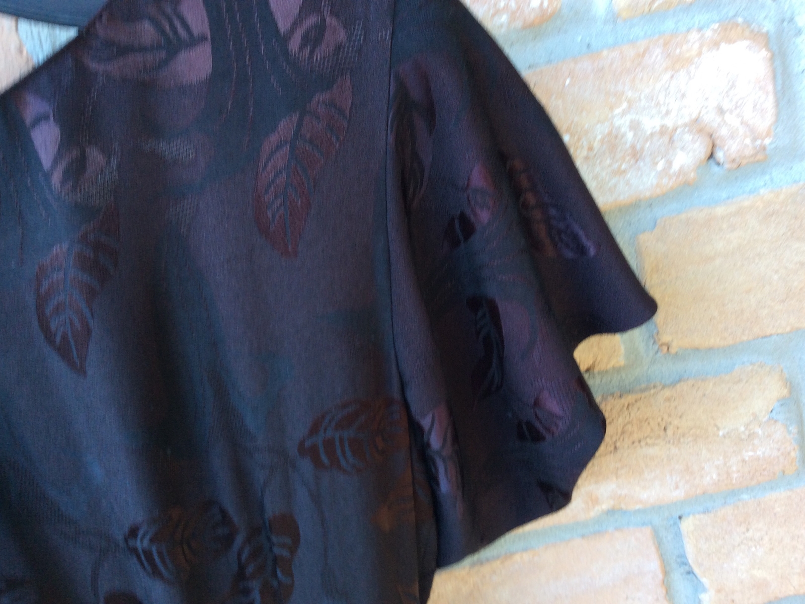 VTG 80s CAROLE LITTLE PETITES Sz 2P Dress 80s/30s Art Deco Drape Floral USA