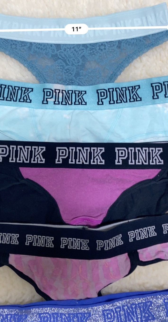 Vintage lote 5 PINk/ Victoria’S Secrets Thong/string PANTIES#914