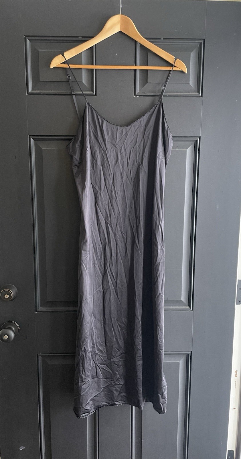 Vanity Fair Black Slip Dress Size 32 Inches