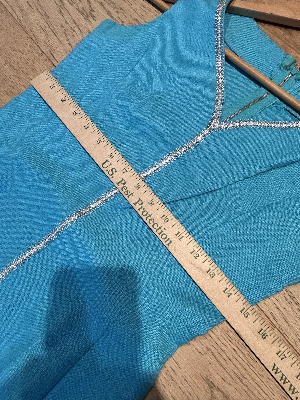 Vintage 1970’s Dress Women’s Blue Aline Midi Party Sleeveless