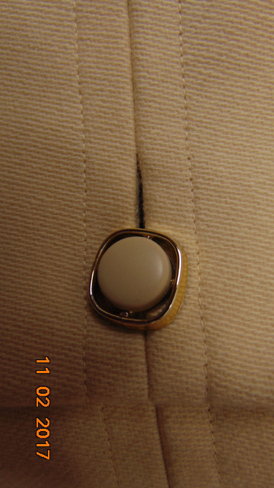 Vintage Bromleigh New York 60’s Double Breasted Coat sz 10 Beige100% Wool Jackie