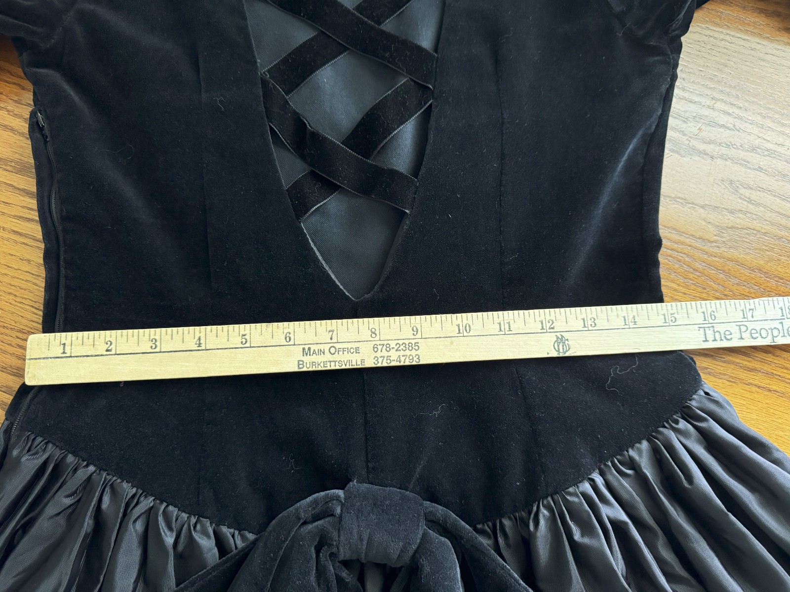 Vtg ’90s ARIELLA London Sz L Velvet Fit & Flare Retro Style Black Cocktail Dress