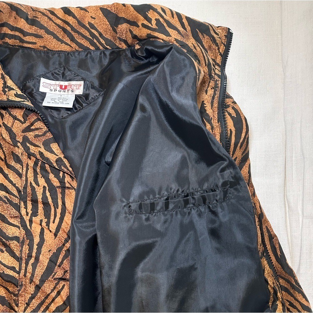 Vintage Silk Animal Print Jacket by Stunt Sports