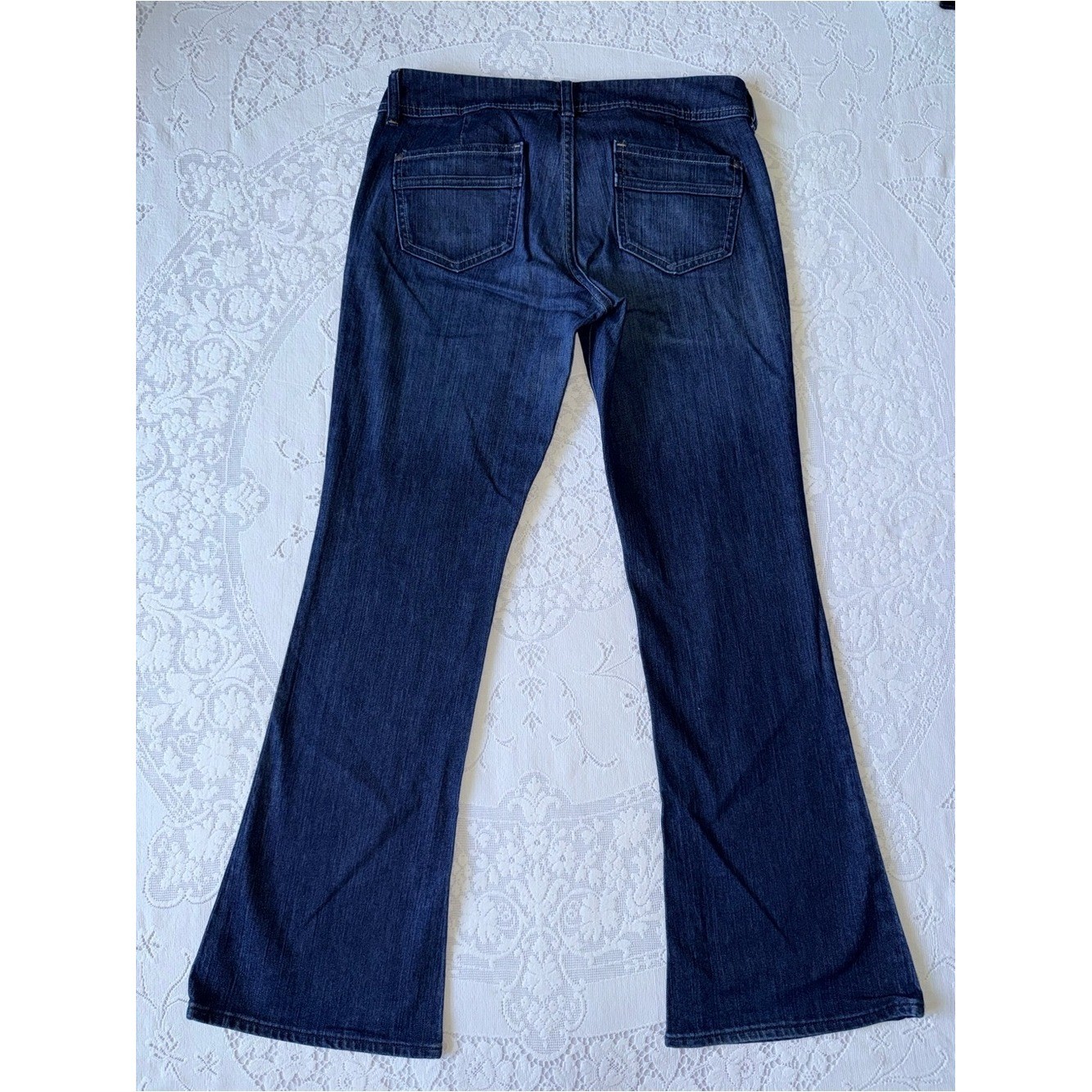 Old Navy The Flirt Bootcut Jeans Size 10 Mid-Rise Dark Wash Holiday 2008 Vintage
