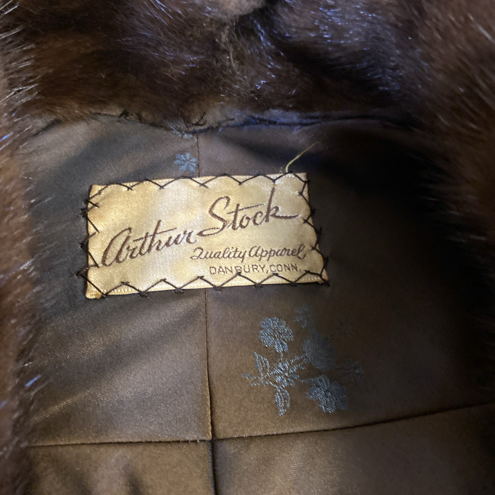 Vintage Arthur Stock Mink Stole Cape Slight Damage!