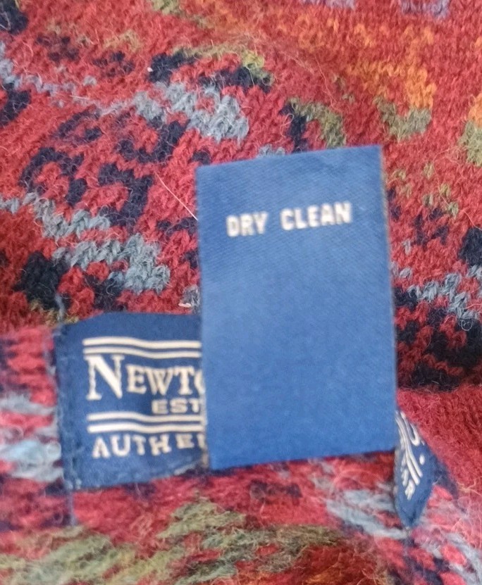 VTG NEWTON TRADING CO WOOL CARDIGAN CASUAL WORK ERRANDS METAL FASTENERS Sz Large