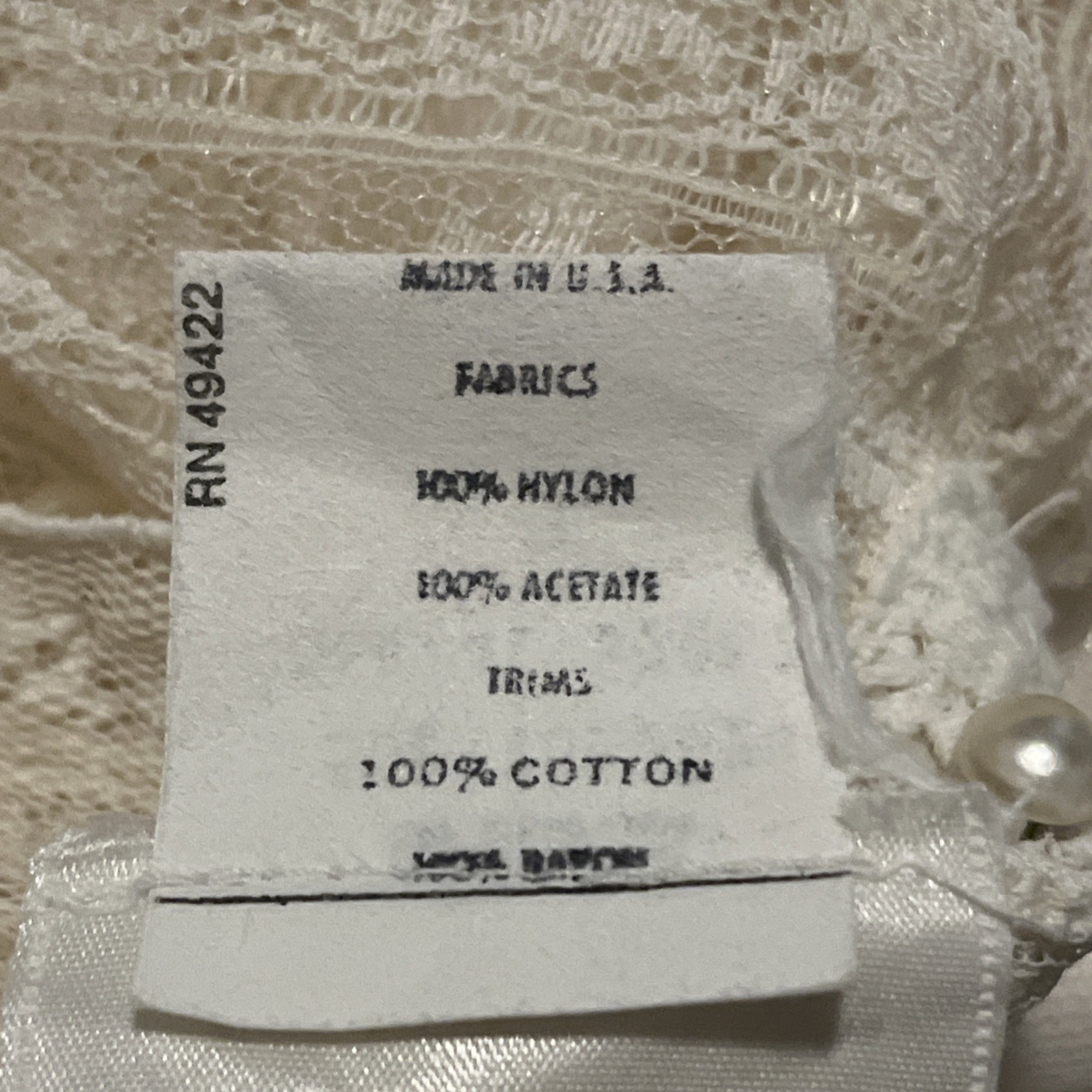 Gunne Sax 70’s Victorian Prairie Bridal Dress Crème Lace Romance Lined Rare Find