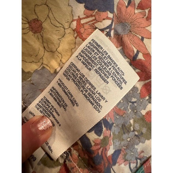 Vintage Tommy Hilfiger Floral Shirtdress Size 10