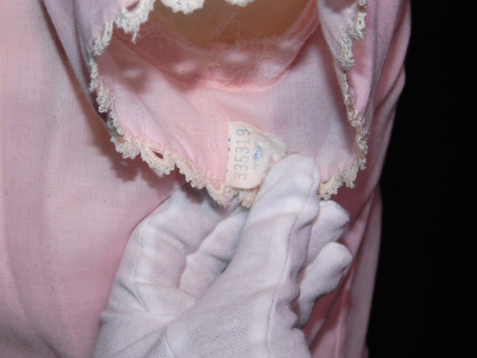 Vintage 1960s Minx Modes Sheer Cotton Pink Shift Dress Lace Trim