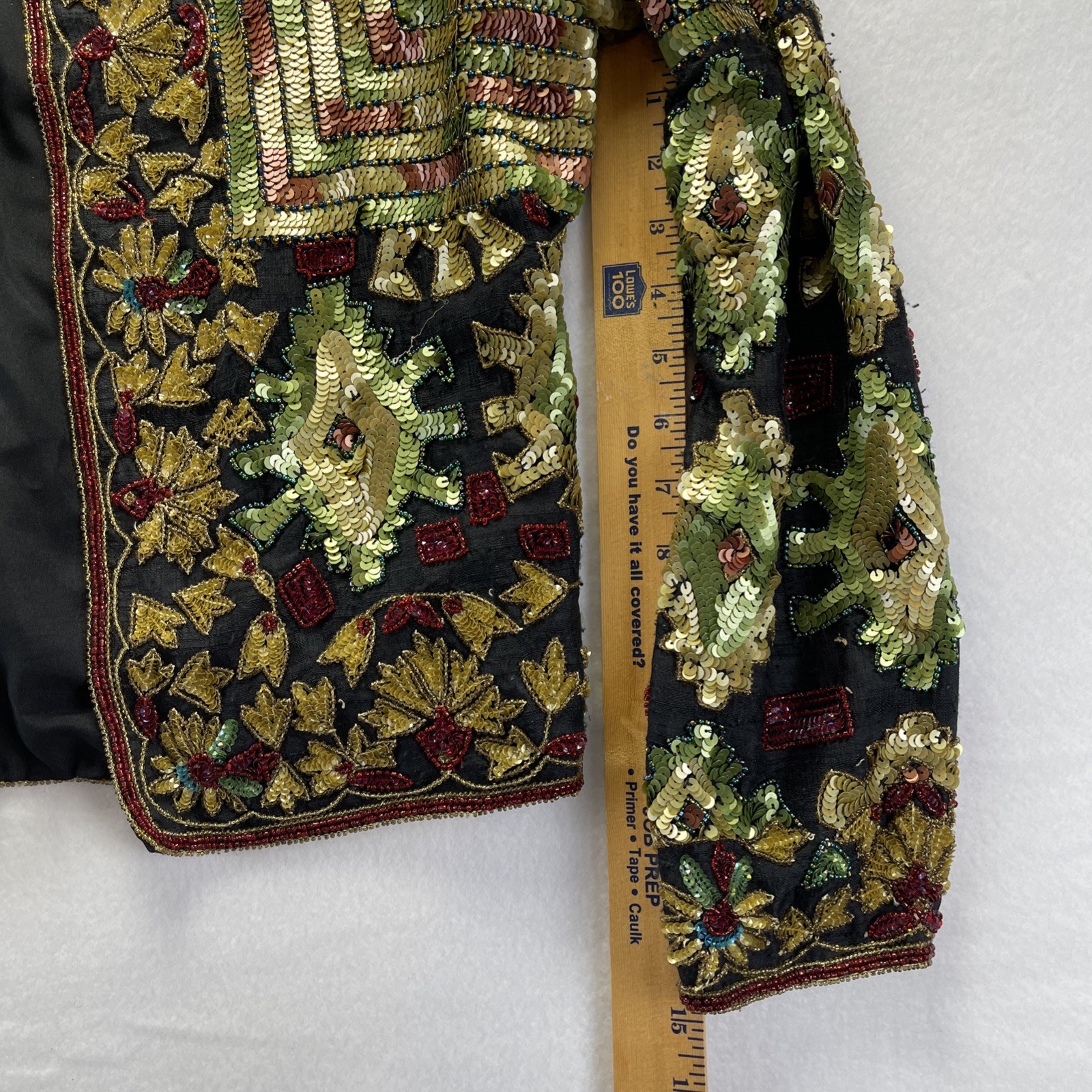 ADRIANNA PAPELL EVENING VINTAGE 1994 MULTI BEADED SEQUINS Jacket MEDIUM GORGEOUS