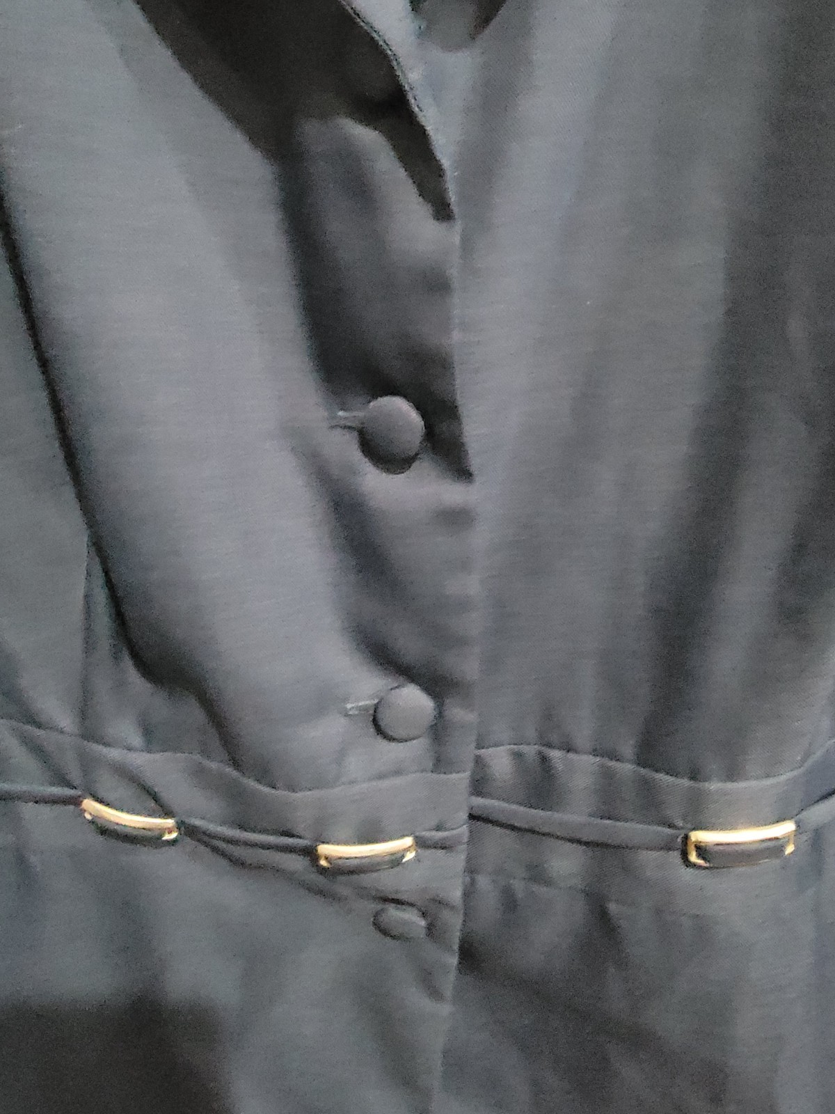 Chad’s Place Navy Blue Blazer Jacket Womens 22WP Made in USA Plus Petite Vtg 90s
