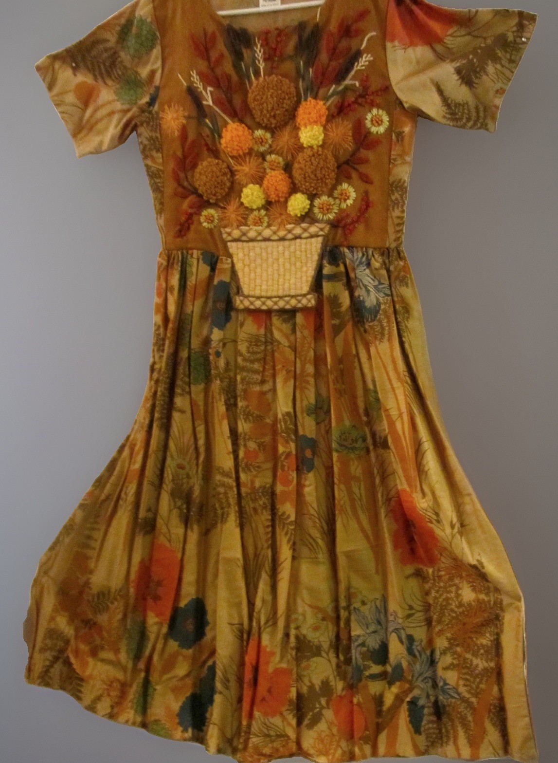Limited Edition of One Cruel Work Embroidery & Cotton Art Dress Size S/M