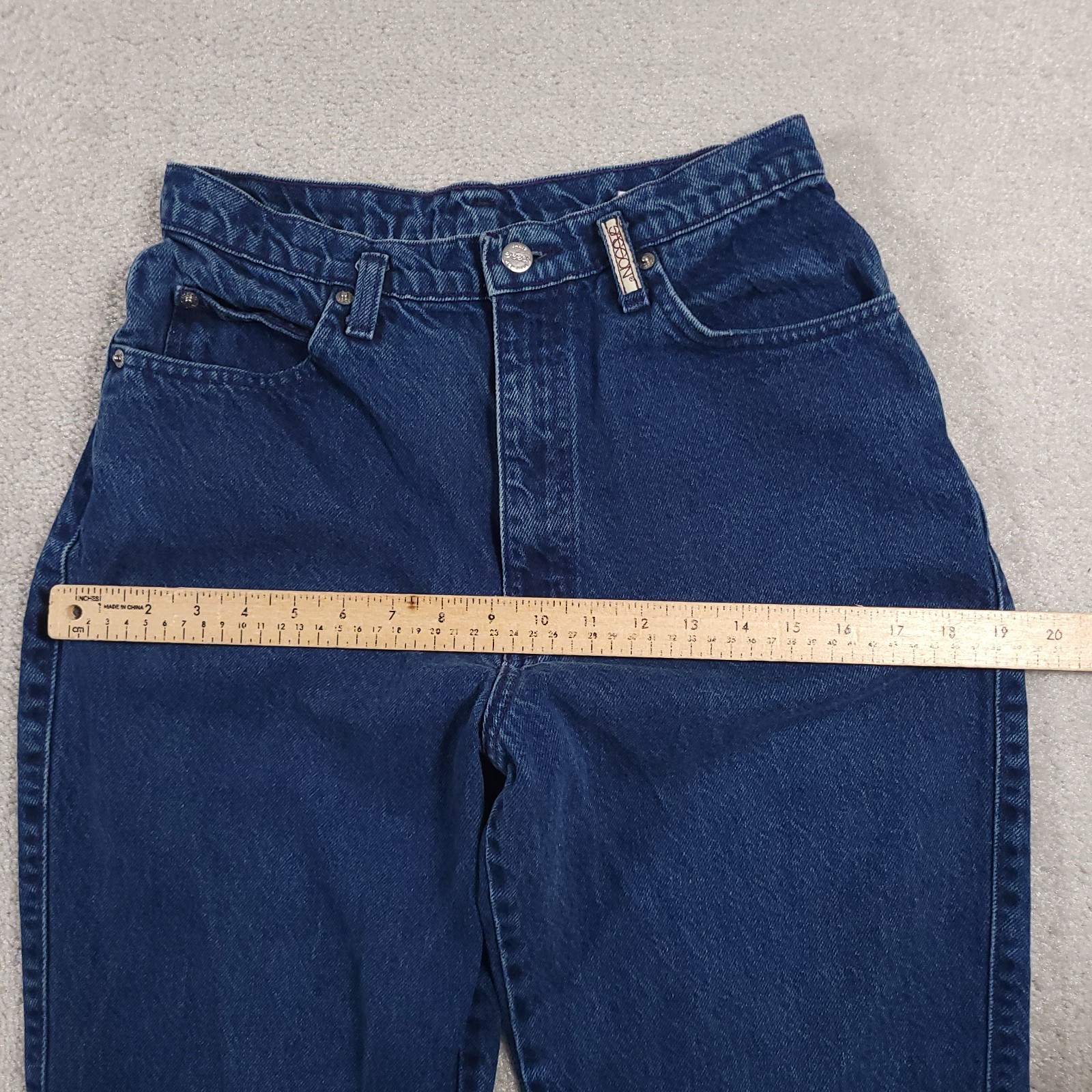 Vintage Sasson Jeans Blue High Waist Tapered Leg Women’s 11/12 28X29 USA Made