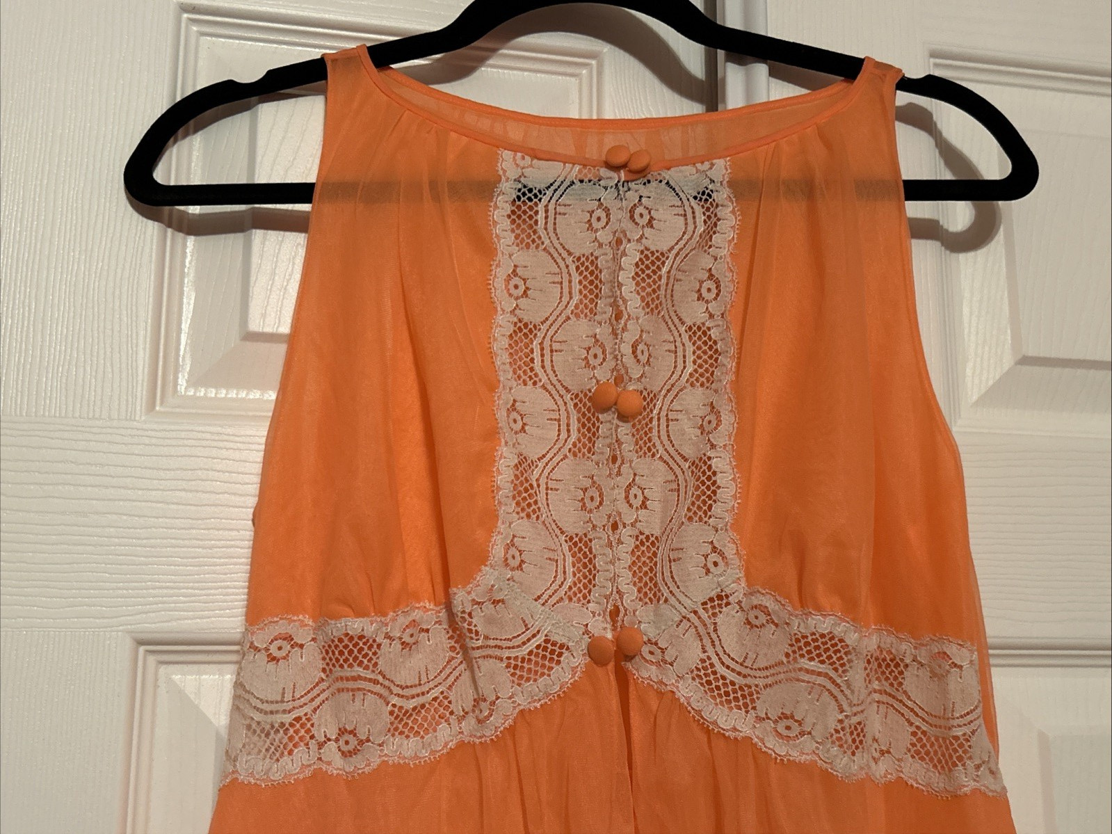 NEW! VTG GOSSARD ARTEMIS Nylon & Lace Nightgown & Robe Set Medium