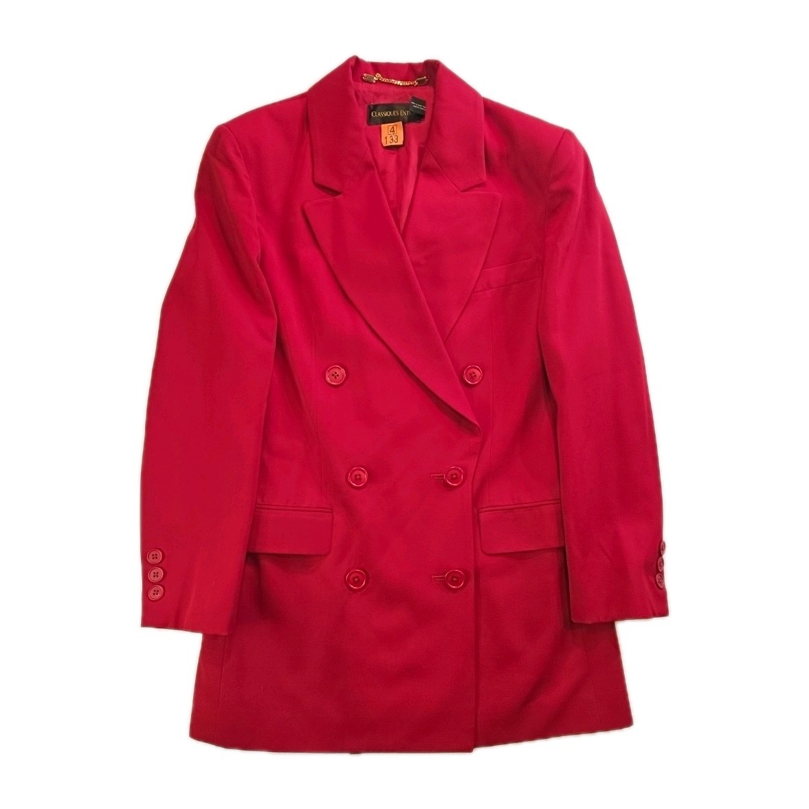 Vintage Red Classiques Entier 100% Wool Blazer – Size XS