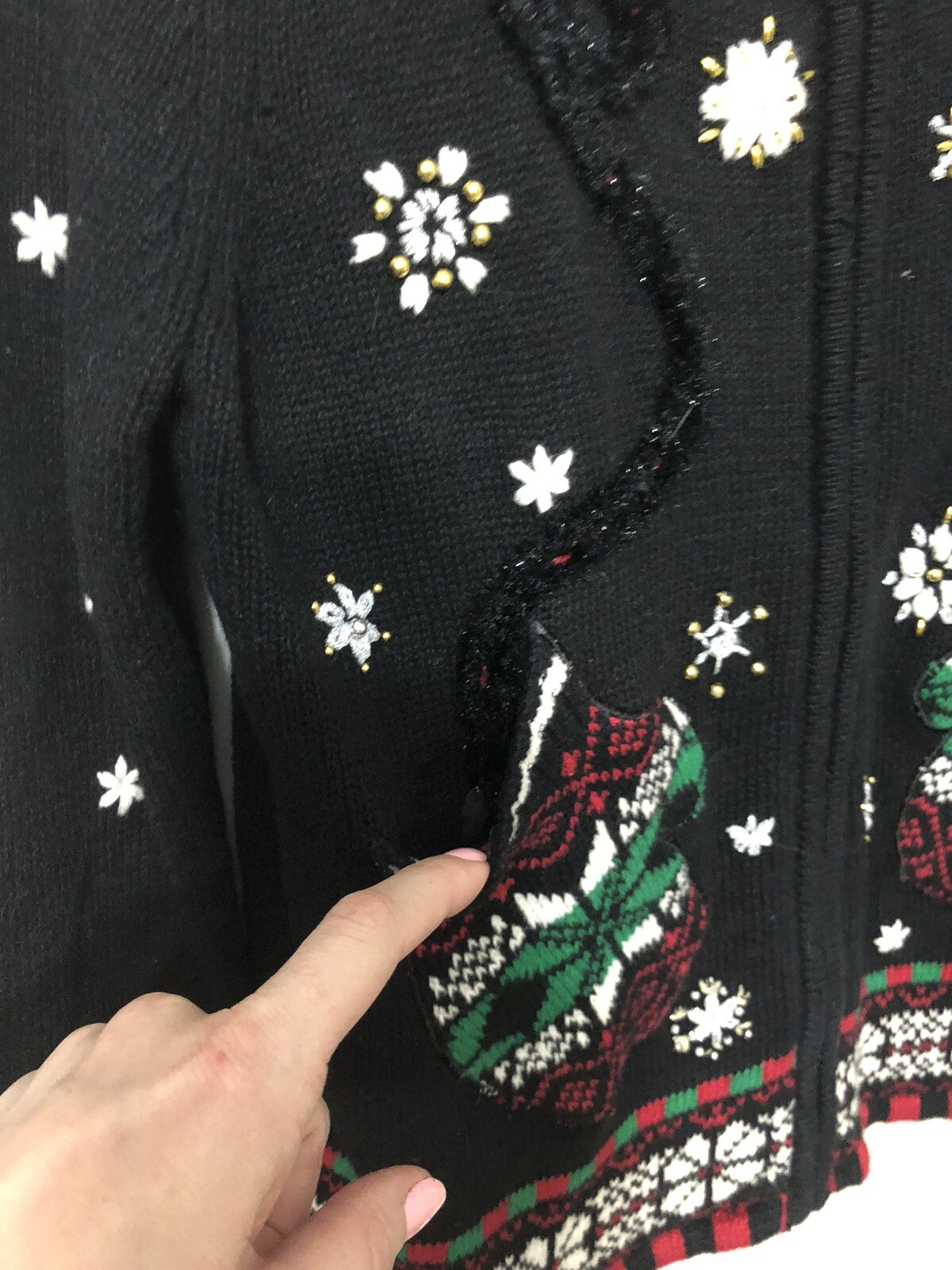 Designer Original Studios Segue America Christmas Long Sleeve Sweater P/M