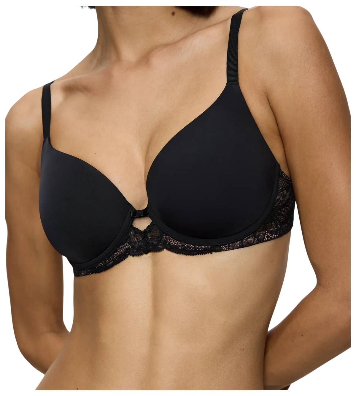 Triumph Womens Amourette Charm Wired Padded Bra – Black
