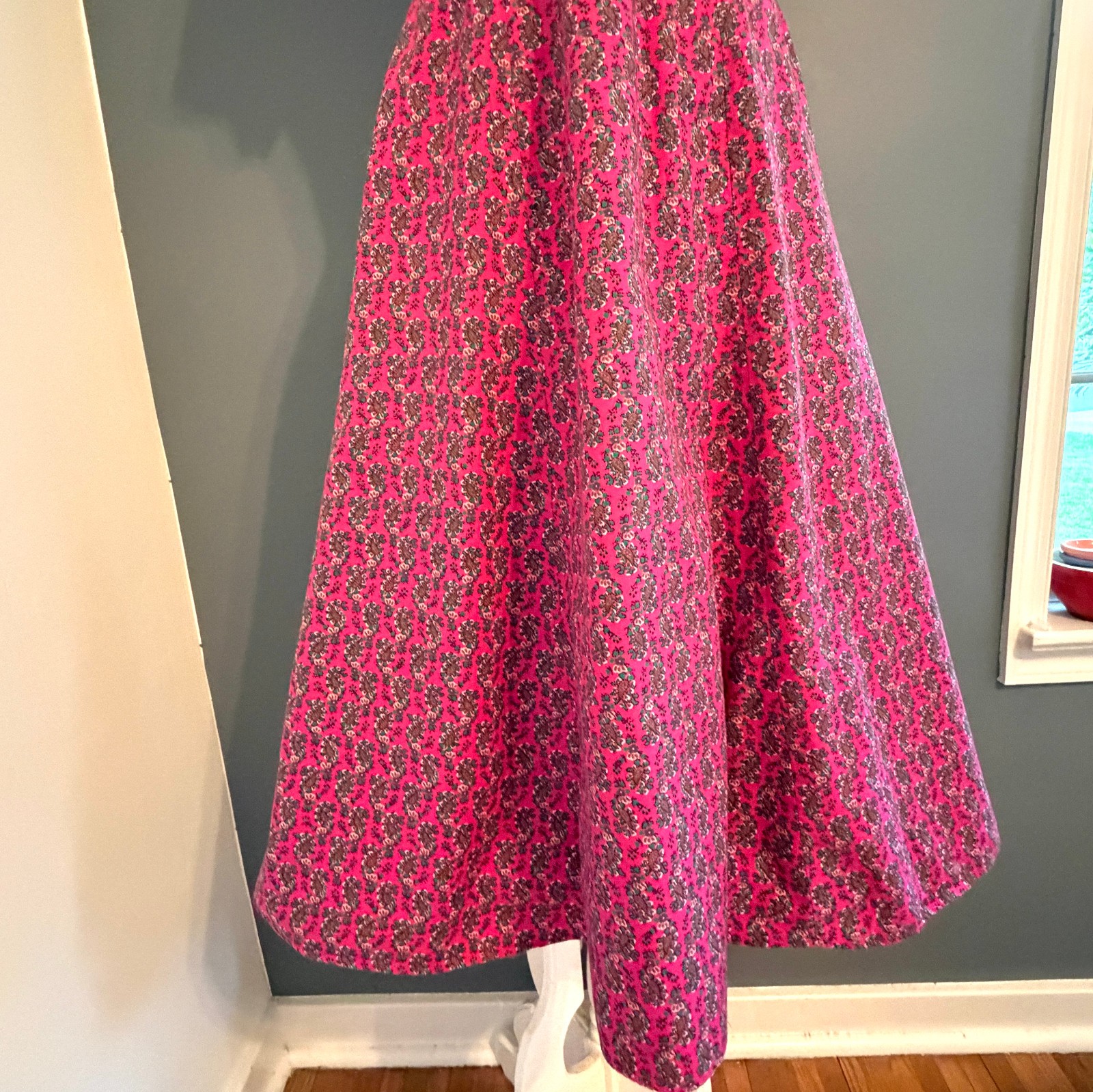 VTG Cambridge Dry Goods Wrap Maxi Dress 90s Granny Core Festival Cotton SIZE 8