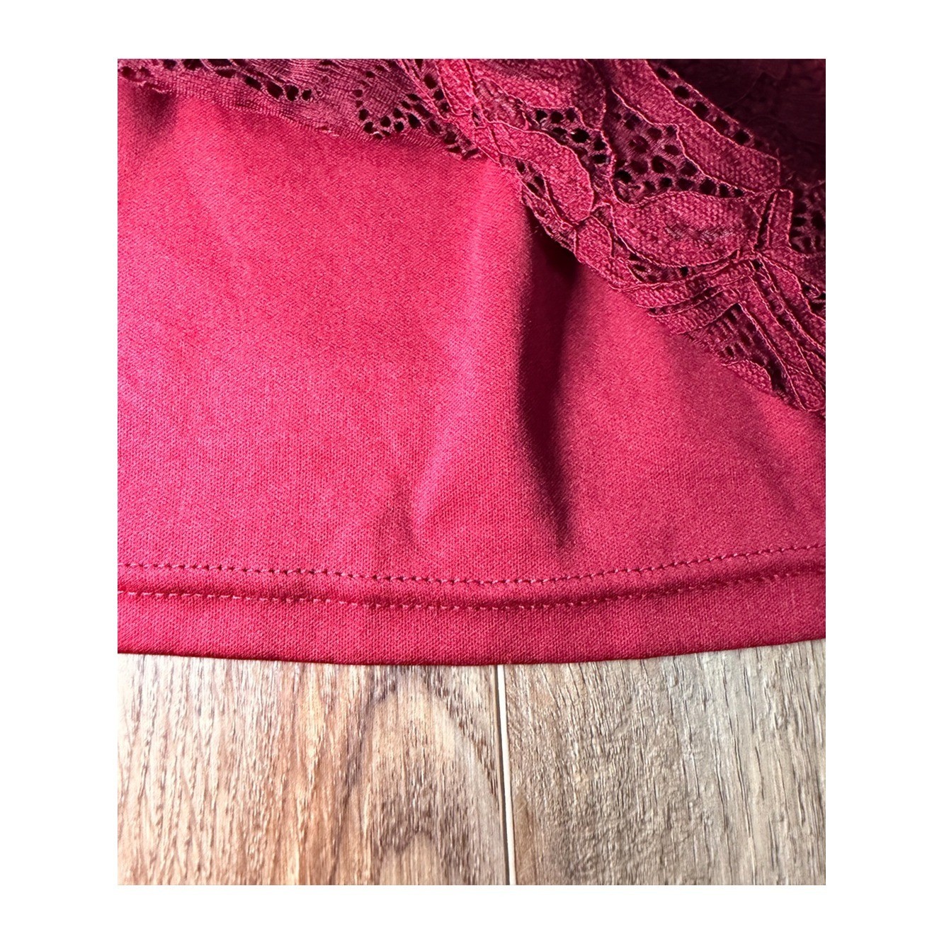 Lane Bryant Burgundy Lace Babydoll Cami Tank 26/28 Plus Romantic Date Night